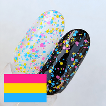 Load image into Gallery viewer, Pansexual Pride Glitter Topper