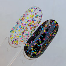 Load image into Gallery viewer, Neon Rainbow Pride Glitter Topper