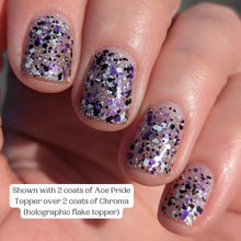 Load image into Gallery viewer, Ace Pride Glitter Topper - REFORMULATED