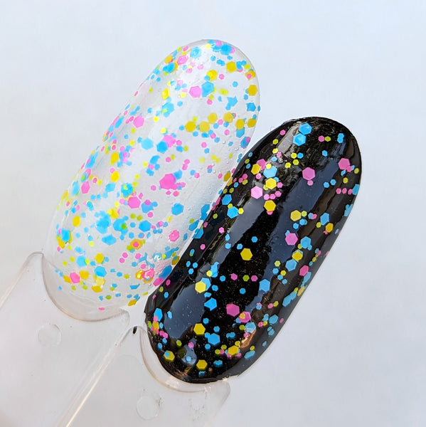 Pansexual Pride Glitter Topper